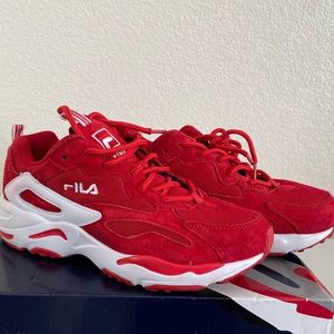 Red FILA Sneakers - SIZE 8 Women